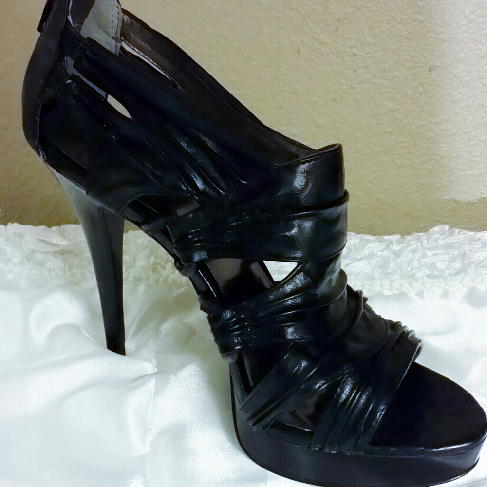 COPY - Carlos Santana Black Leather Booti Sandals…